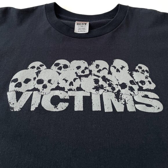 Victims Hardcore Band from Sweden XL New T Shirt 2004 US Tour D Beat Crust Punk - Picture 3 of 12